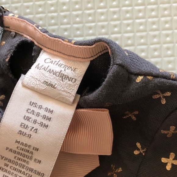 Catherine Malandrino|Baby girl gray shirt dress with pockets & adorable print••• - Picture 7 of 7